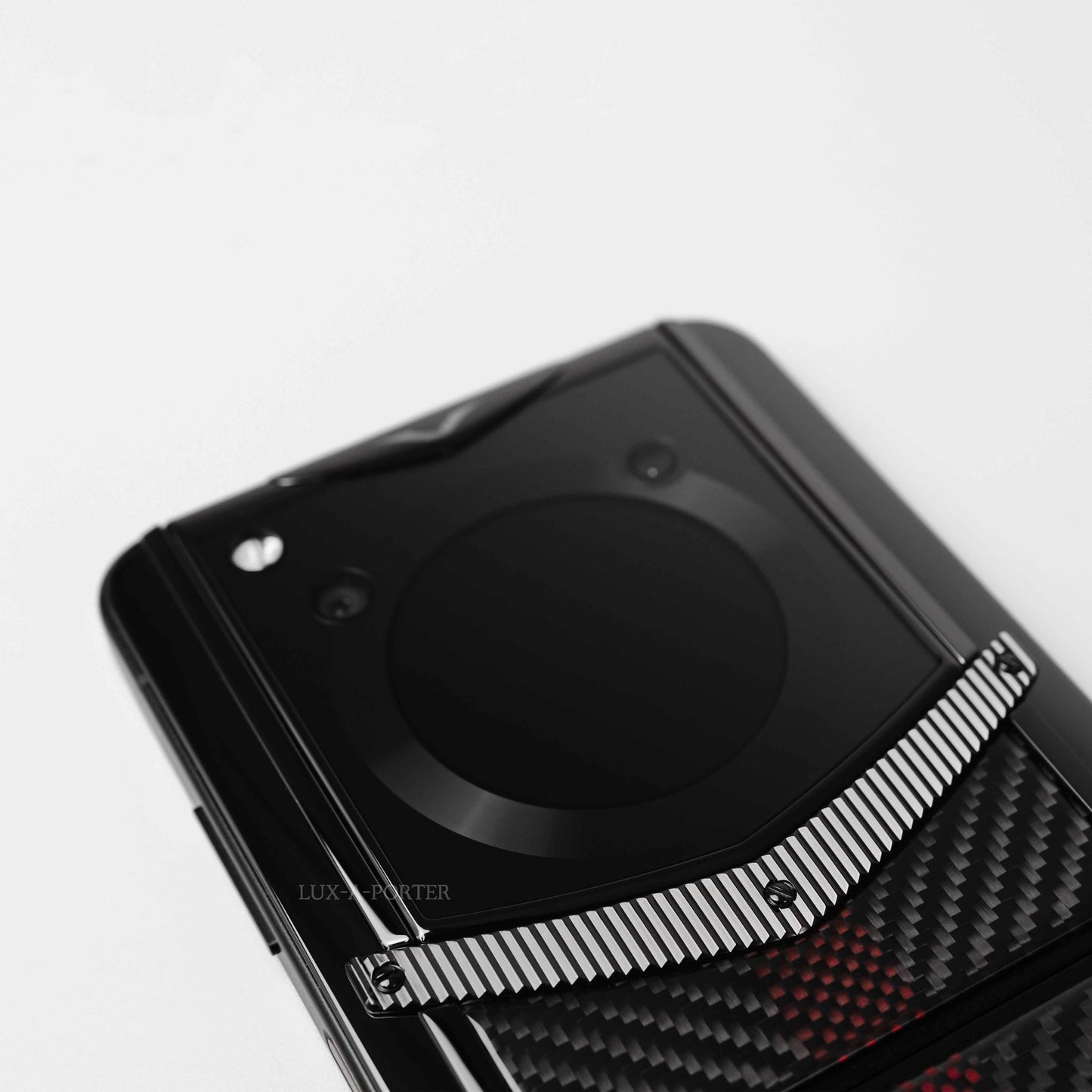 VERTU IRONFLIP PHONE CARBON TEXTURE AUSPICIOUS PHOENIX