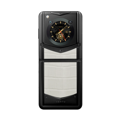 VERTU IRONFLIP PHONE CREAMY WHITE ALLIGATOR SKIN