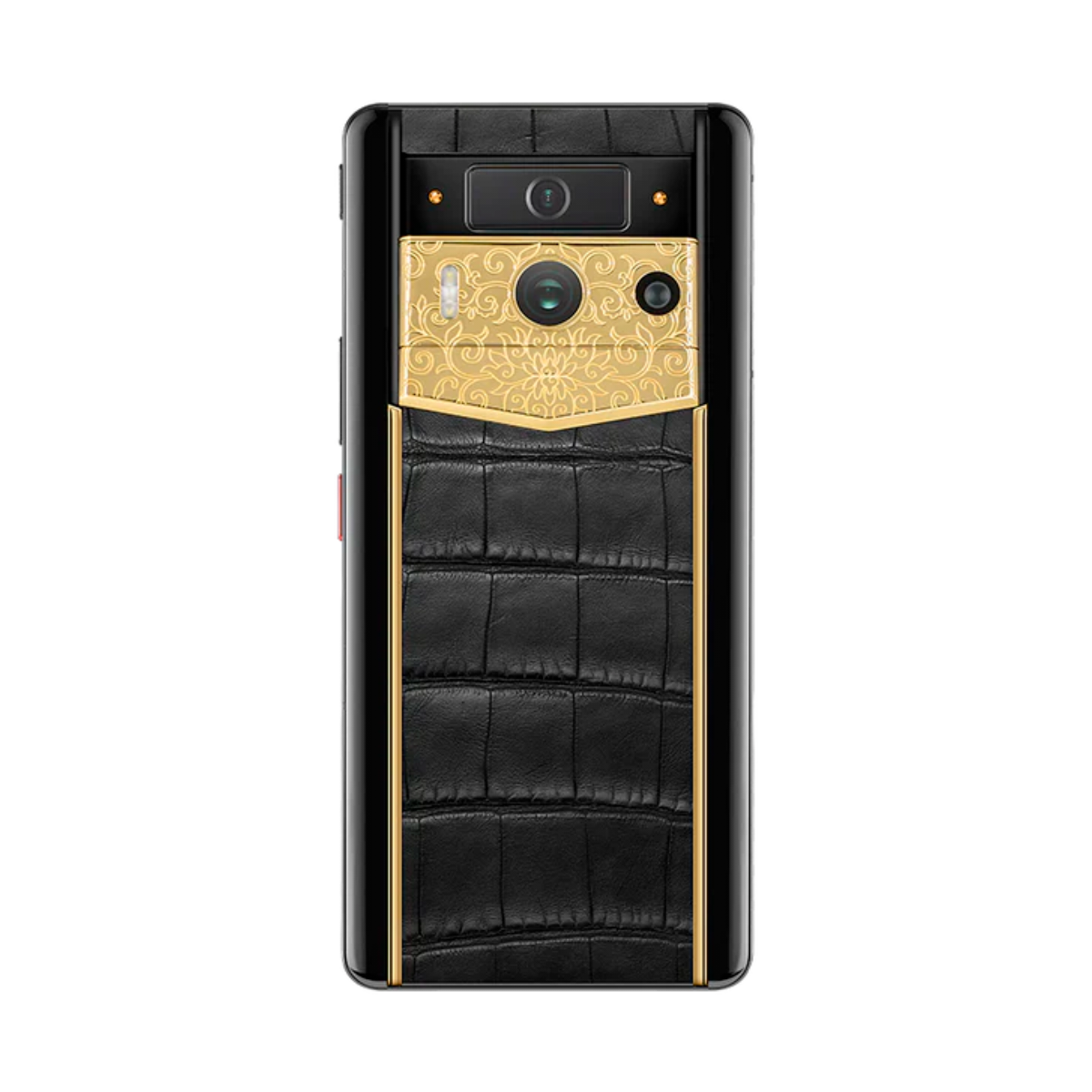VERTU METAVERTU 2 PHONE WEB3 AI BLACK ALLIGATOR SKIN (GOLD)