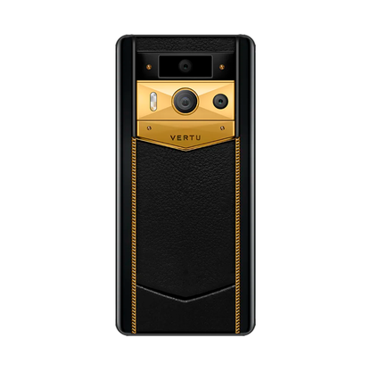 VERTU METAVERTU 2 PHONE WEB3 AI BLACK INK CALFSKIN (GOLD)