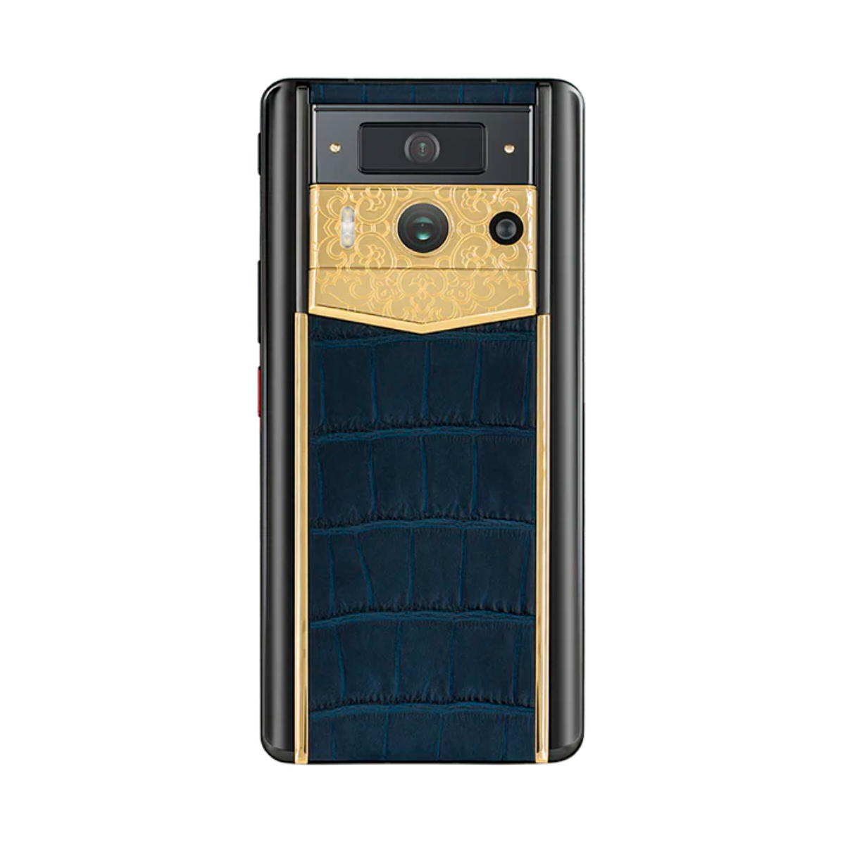 VERTU METAVERTU 2 PHONE WEB3 AI NAVY BLUE ALLIGATOR SKIN (GOLD)
