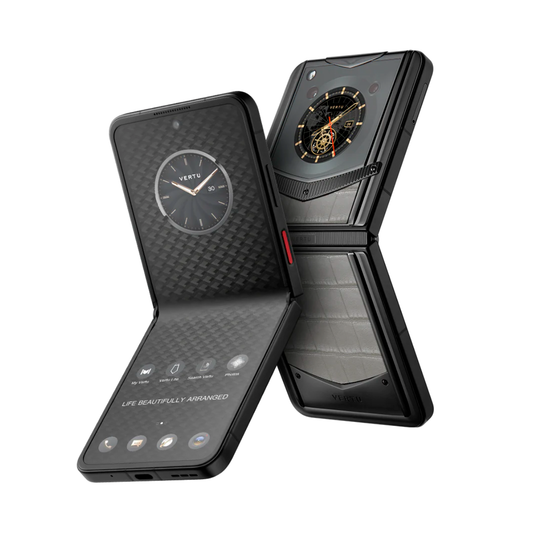 VERTU IRONFLIP PHONE ELEPHANT GREY ALLIGATOR SKIN