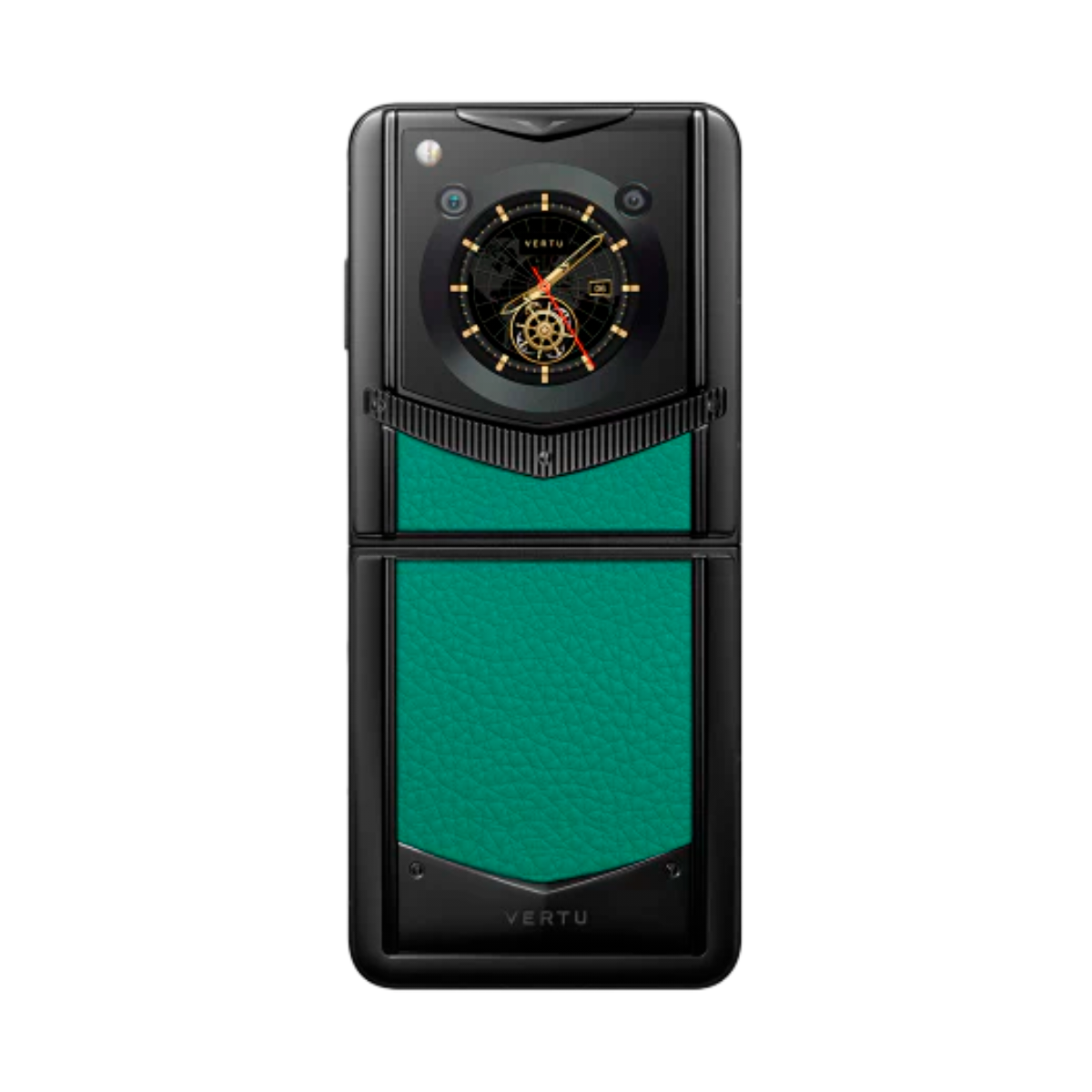 VERTU IRONFLIP PHONE VERONA GREEN CALFSKIN