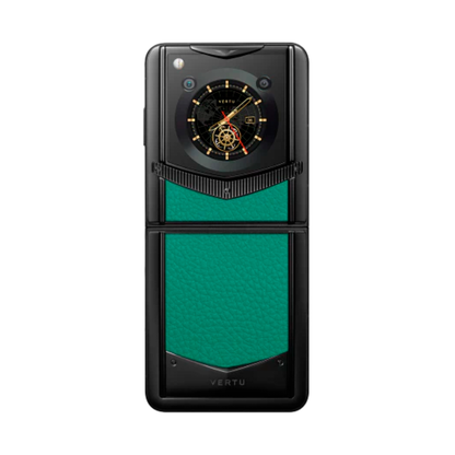VERTU IRONFLIP PHONE VERONA GREEN CALFSKIN