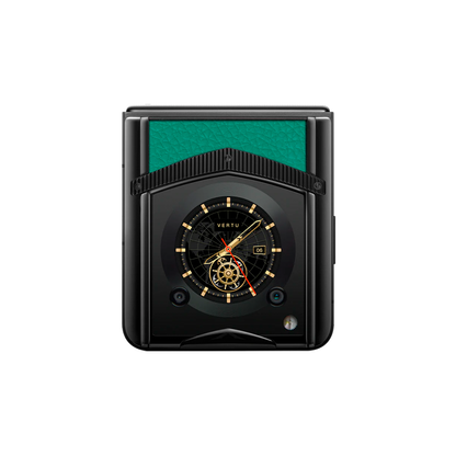 VERTU IRONFLIP PHONE VERONA GREEN CALFSKIN