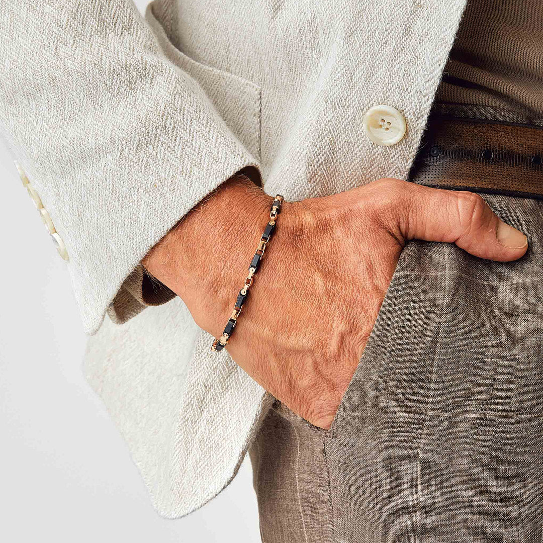 Zancan Ceramik Gold Bracelet KB041R-N