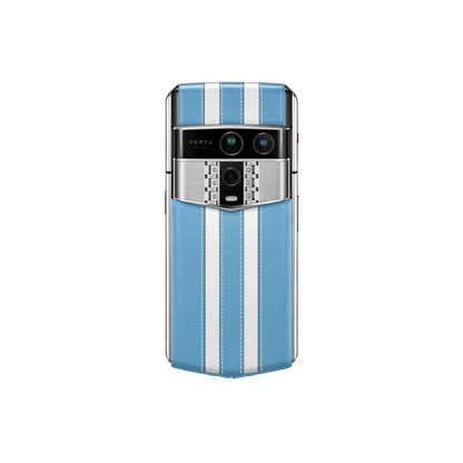 VERTU AGENT Q PHONE WORLD CUP 2026 ARGENTINA CALFSKIN, calf leather case, back and front view