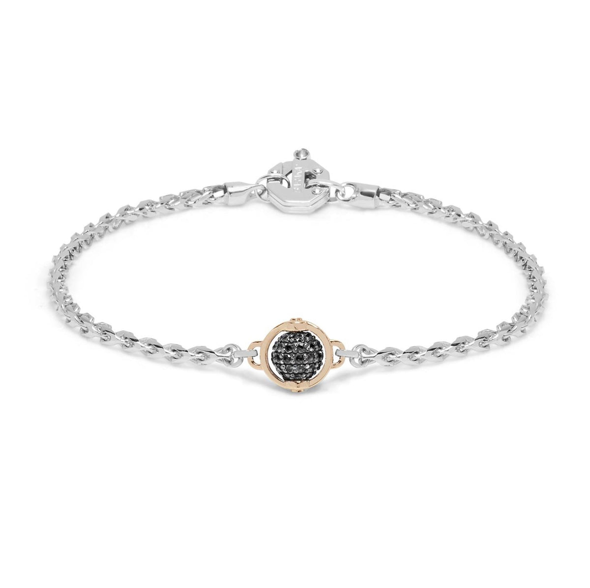 Baraka Bracelet BR316001BRDN-53, a men's bracelet in rose and white gold set with diamonds