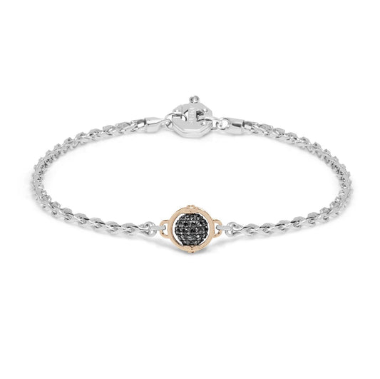 Baraka Bracelet BR316001BRDN-53, a men's bracelet in rose and white gold set with diamonds
