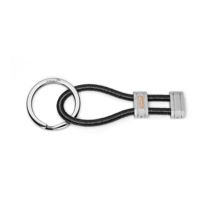 Baraka 316L Keychain PO291251ROGR, a men's keychain in rose gold and silver