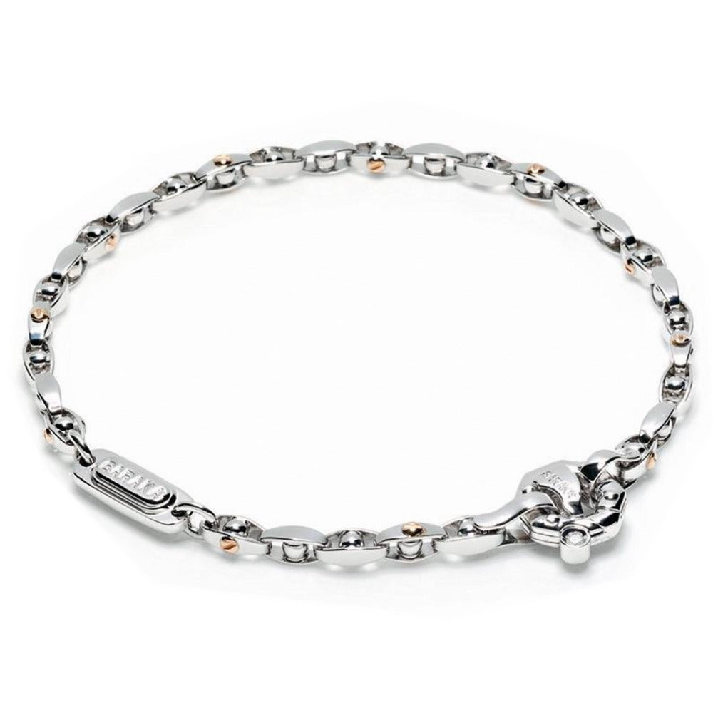 Baraka Kardano Bracelet BR212411BRLU-02, a men's bracelet in rose and white gold set with diamonds