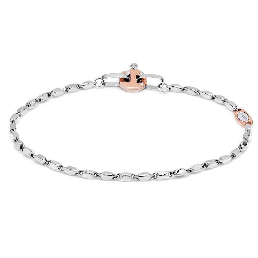 Baraka Nexus Bracelet BR221721BIDB-02, a men's bracelet in rose and white gold set with diamonds