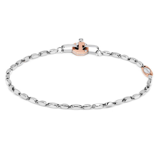 Baraka Nexus Bracelet BR221721BIDB-02, a men's bracelet in rose and white gold set with diamonds