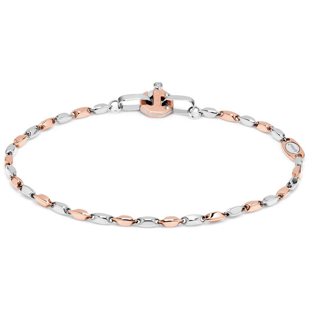 Baraka Nexus Bracelet BR221721RBDB-02, a men's bracelet in rose and white gold set with diamonds