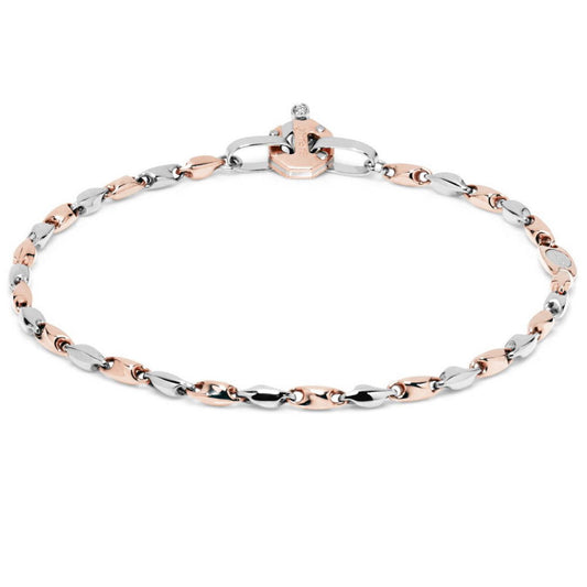 Baraka Nexus Bracelet BR221941RBDB-02, a men's bracelet in rose and white gold set with diamonds