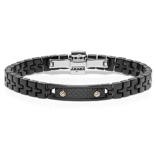 Baraka Fiber Bracelet BR283291ROAD, a men's bracelet in rose gold and carbon fibre