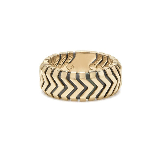 Baraka Cage Ring AN281241GIAG, a men's ring in yellow gold and silver