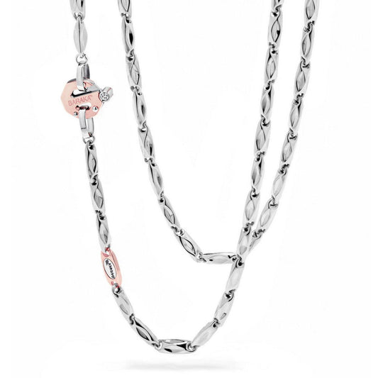 Baraka Nexus Chain GC221951BIDB-02, a men's chain in rose and white gold set with diamonds