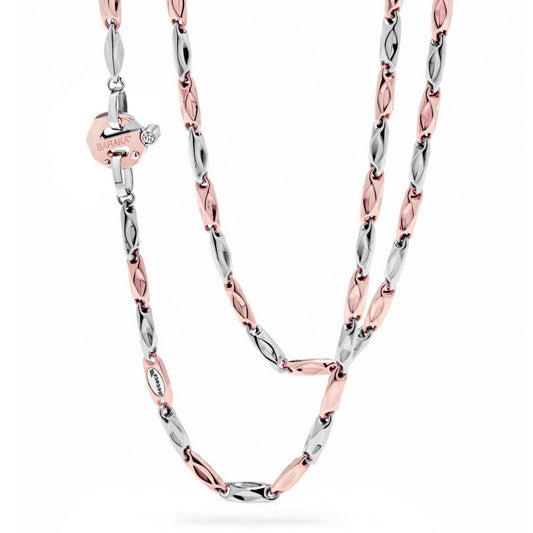 Baraka Nexus Chain GC221951RBDB-02, a men's chain in rose and white gold set with diamonds