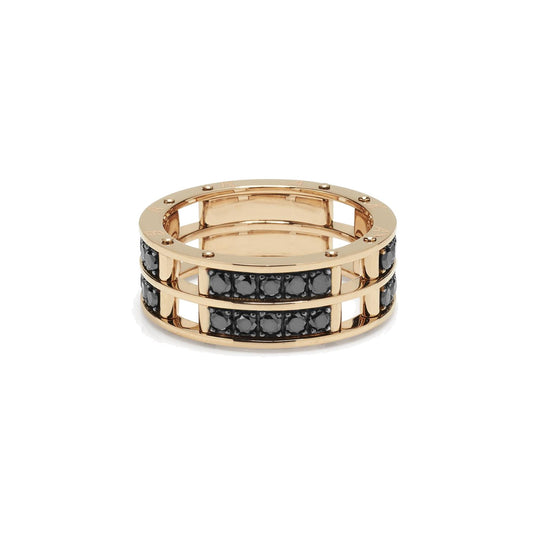 Baraka Diamonds Ring AN303041RODN-200, a men's ring in rose gold set with diamonds