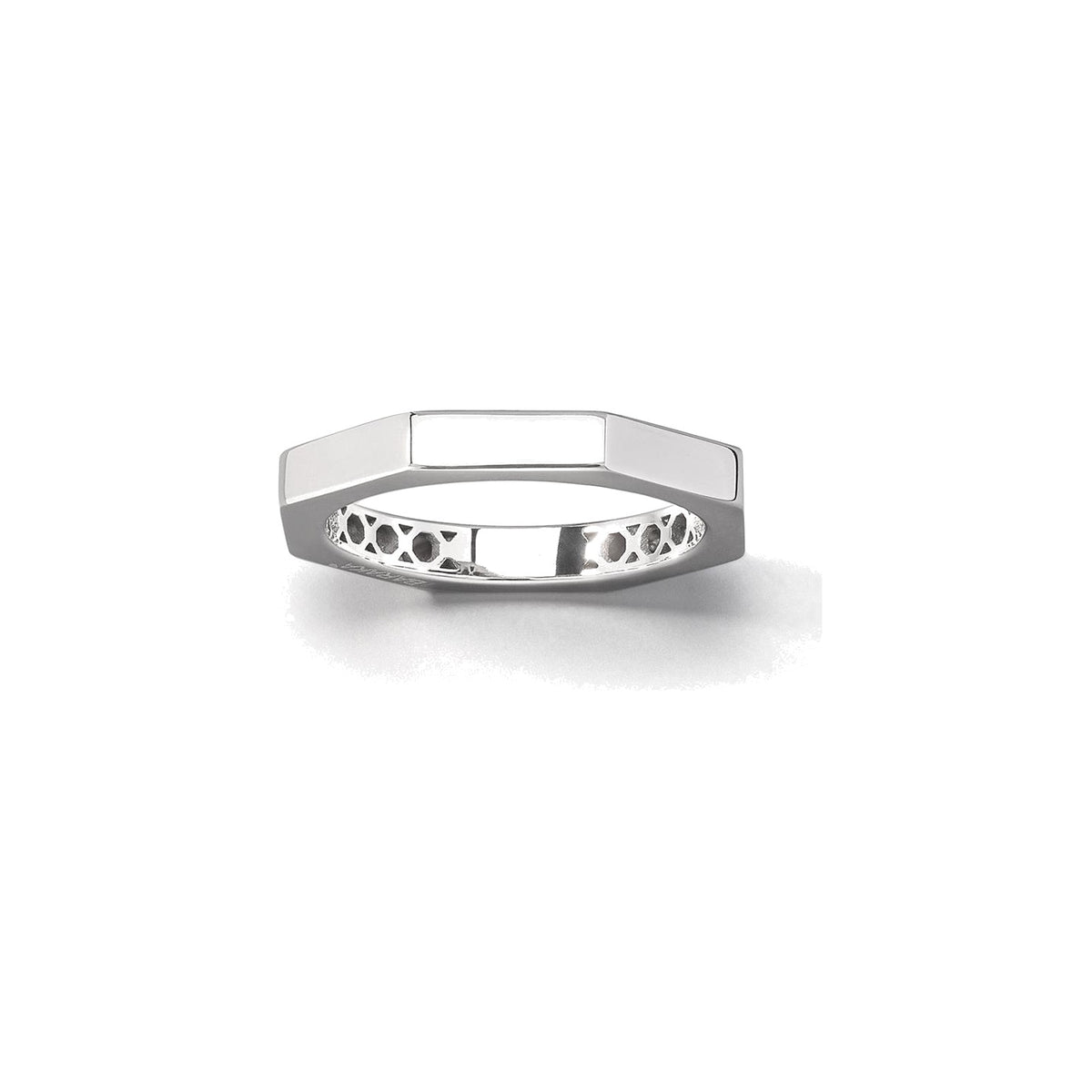 Baraka Diamonds Ring AN703109BILU, a men's ring in white gold