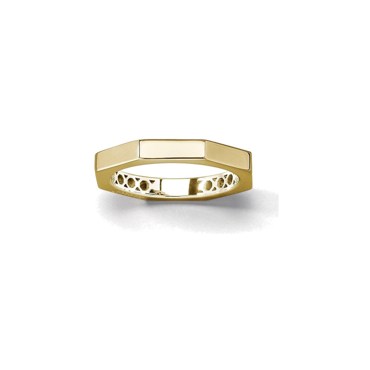 Baraka Diamonds Ring AN703109GILU, a men's ring in yellow gold