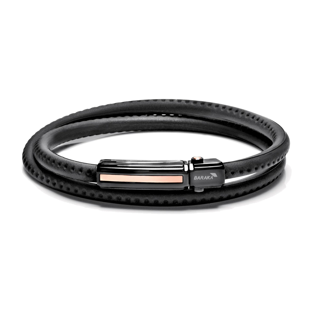 Baraka Discovery Bracelet BR245031ROAN, a men's bracelet in rose gold and stainless steel