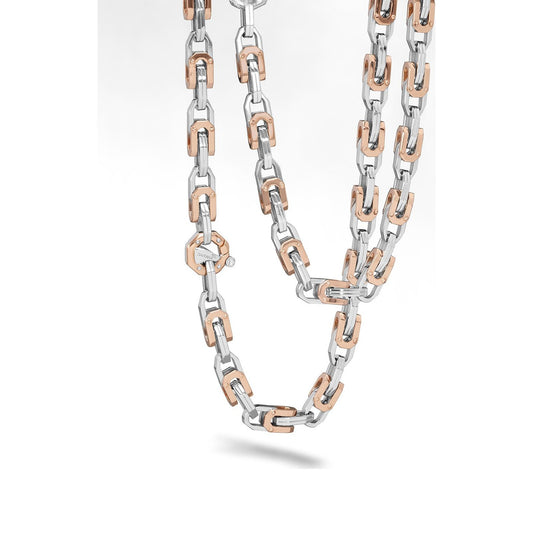 Baraka Kardano Chain GC352011BRLU, a men's chain in rose and white gold set with diamonds