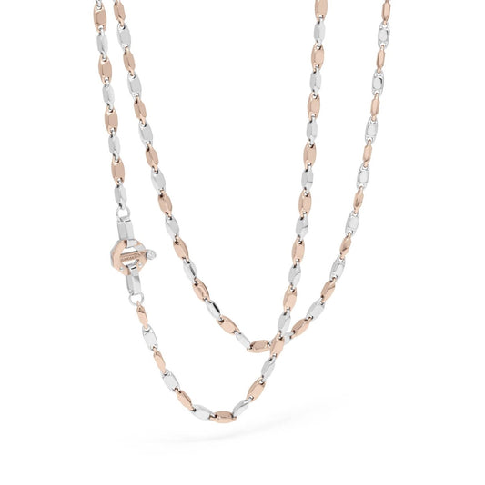 Baraka Nexus Chain GC314021BRLU-02, a men's chain in rose and white gold set with diamonds