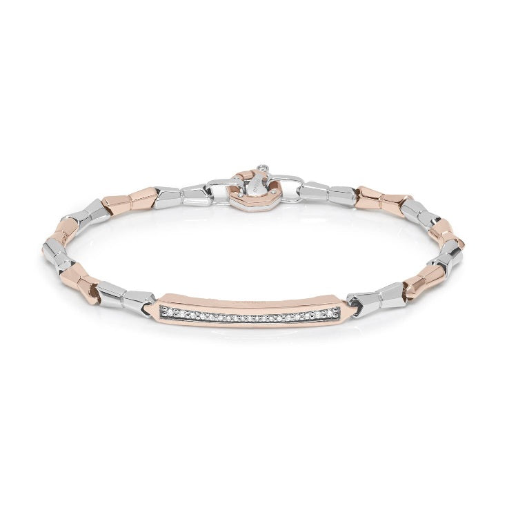 Baraka Nexus Bracelet BR301081BRDB-29, a men's bracelet in rose and white gold set with diamonds