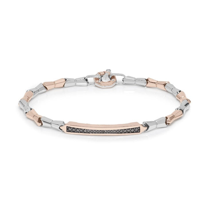 Baraka Nexus Bracelet BR301081RBDN-28, a men's bracelet in rose and white gold set with diamonds