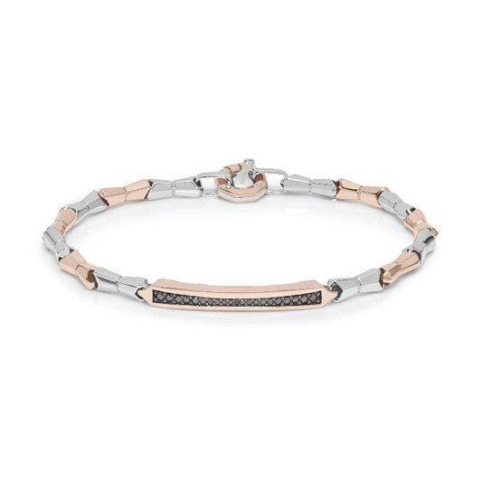 Baraka Nexus Bracelet BR301081RBDN-28, a men's bracelet in rose and white gold set with diamonds