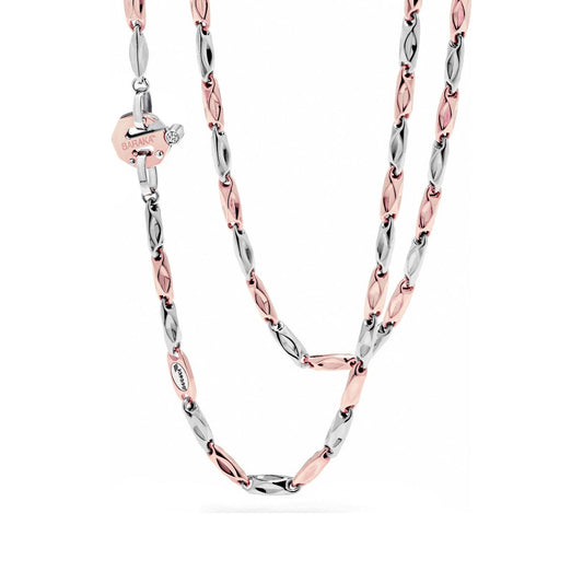 Baraka Nexus Chain GC221951RBDB-02, a men's chain in rose and white gold set with diamonds