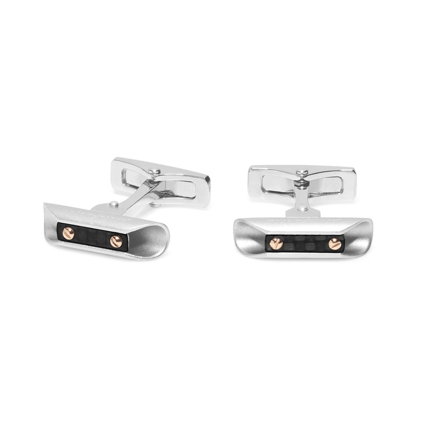 Baraka Cufflinks PS293281AGCO, a men's pair of cufflinks in rose gold and silver
