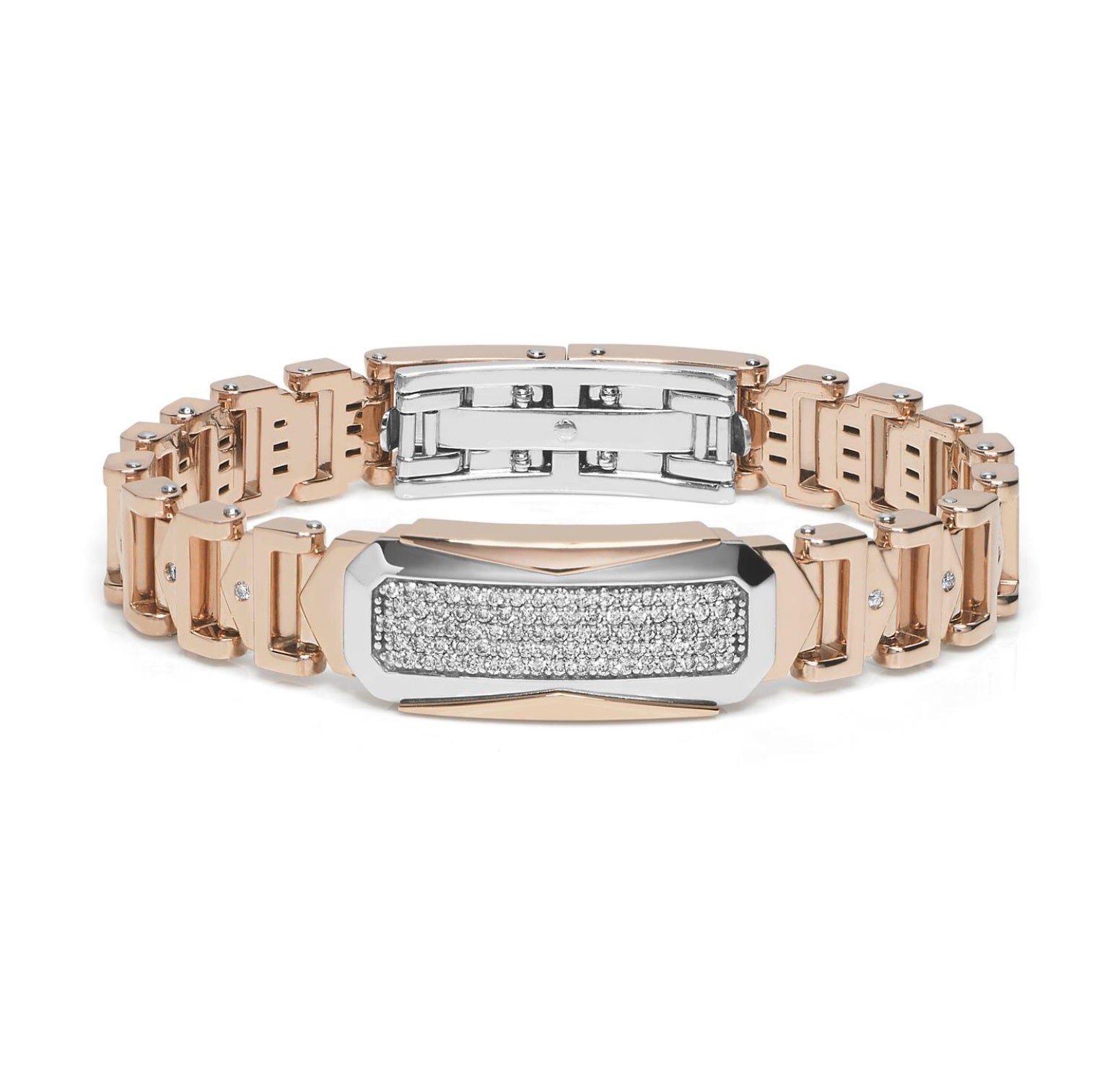 Baraka Prive Bracelet BR282291RBDB-147, a men's bracelet in rose and white gold set with diamonds