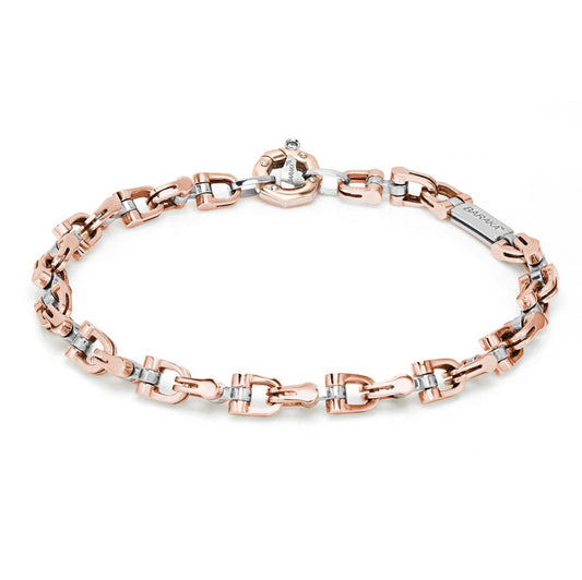 Baraka Ritmika Bracelet BR261201RBLU-02, a men's bracelet in rose and white gold set with diamonds