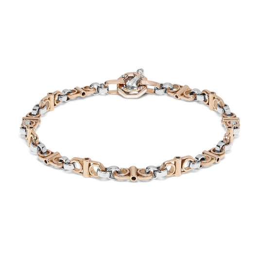 Baraka Ritmika Bracelet BR271151RBLU-02, a men's bracelet in rose and white gold set with diamonds