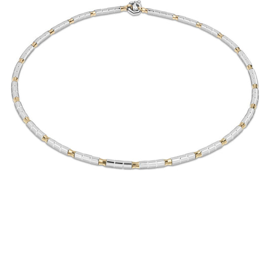 Baraka Snake Chain GC281021ROCB-02, a men's chain in rose gold and black ceramic set with diamonds