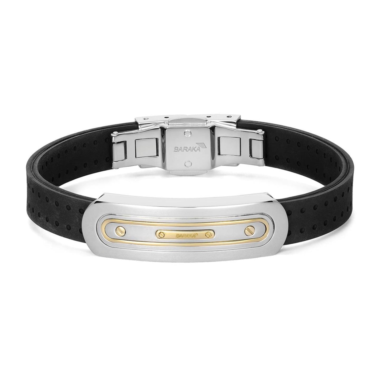 Baraka Vortex Bracelet BR372111GILU, a men's bracelet in yellow gold and stainless steel