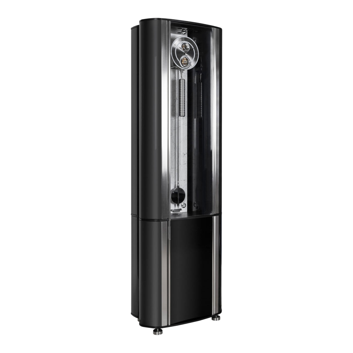 Buben & Zorweg Grande Infinity Safe, Carrara Marble back panel, closed, angled view