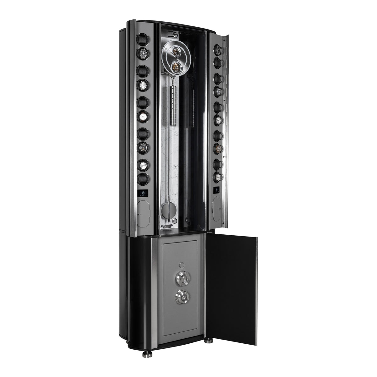 Buben & Zorweg Grande Infinity Safe, Carrara Marble back panel, side wings open