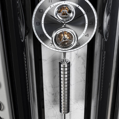 Buben & Zorweg Grande Infinity Safe, pendulum clock and World Time Tourbillon detail