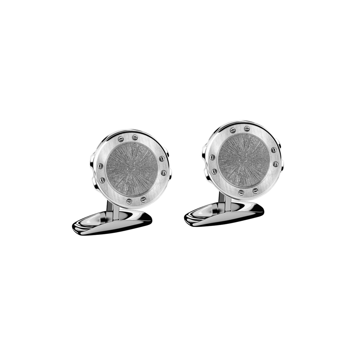 Chopard Alpine Eagle cufflinks in stainless steel with silver tone finish
