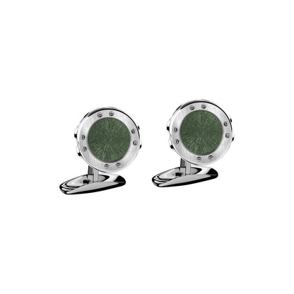 Chopard Alpine Eagle cufflinks in stainless steel with silver tone finish