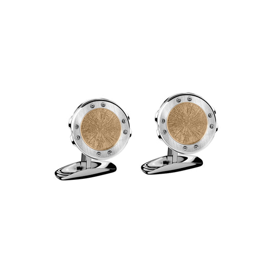 Chopard Alpine Eagle cufflinks in stainless steel with silver tone finish