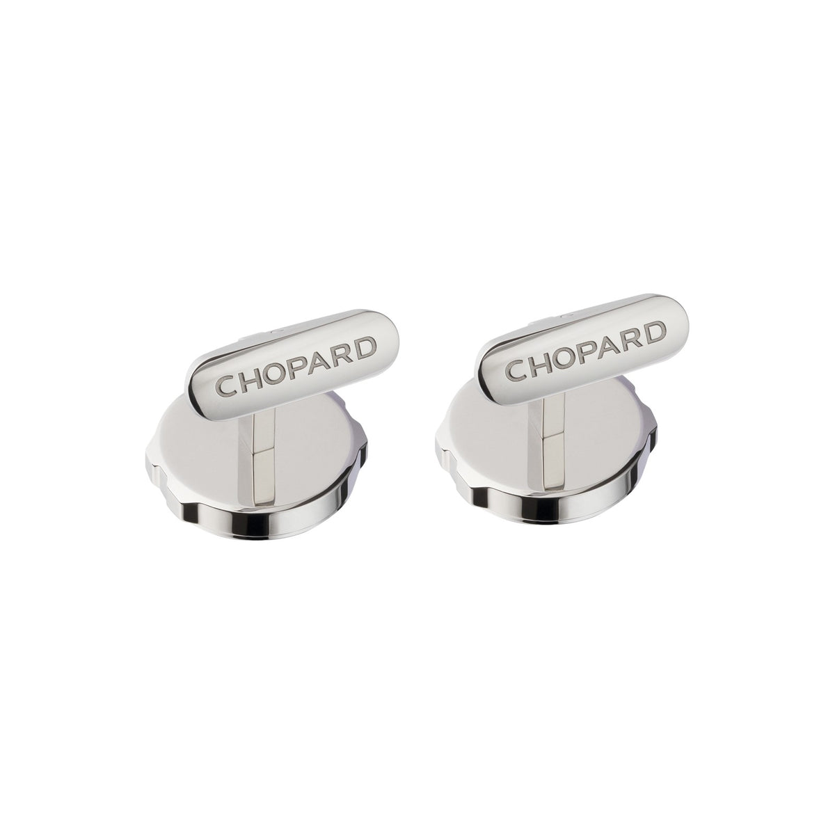 Chopard Alpine Eagle cufflinks in stainless steel with silver tone finish