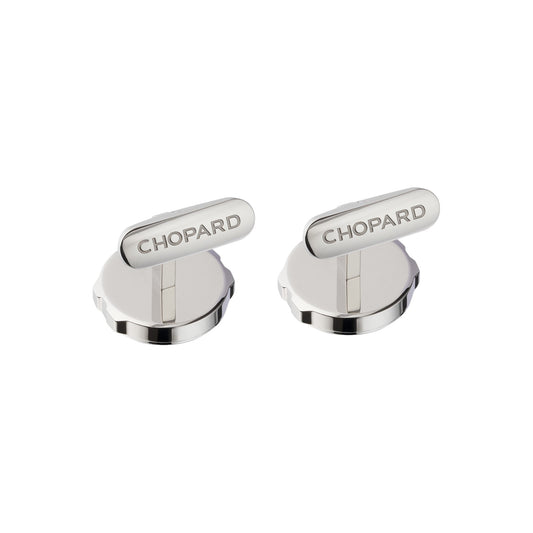 Chopard Alpine Eagle cufflinks in stainless steel with silver tone finish