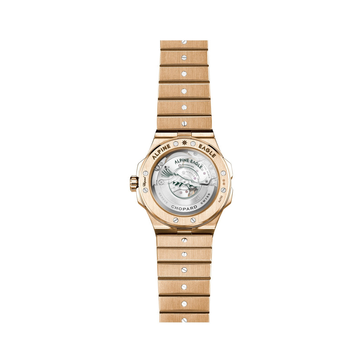 Chopard Alpine Eagle watch in 18k ethical rose gold, view 2
