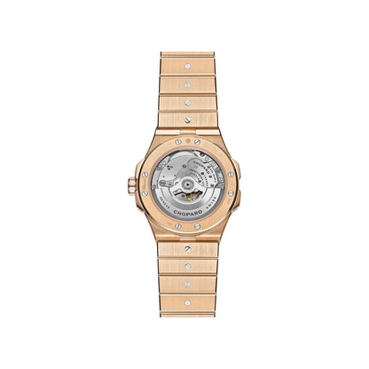 Chopard Alpine Eagle watch in 18k ethical rose gold with diamonds, sapphires and tsavorites, view 2