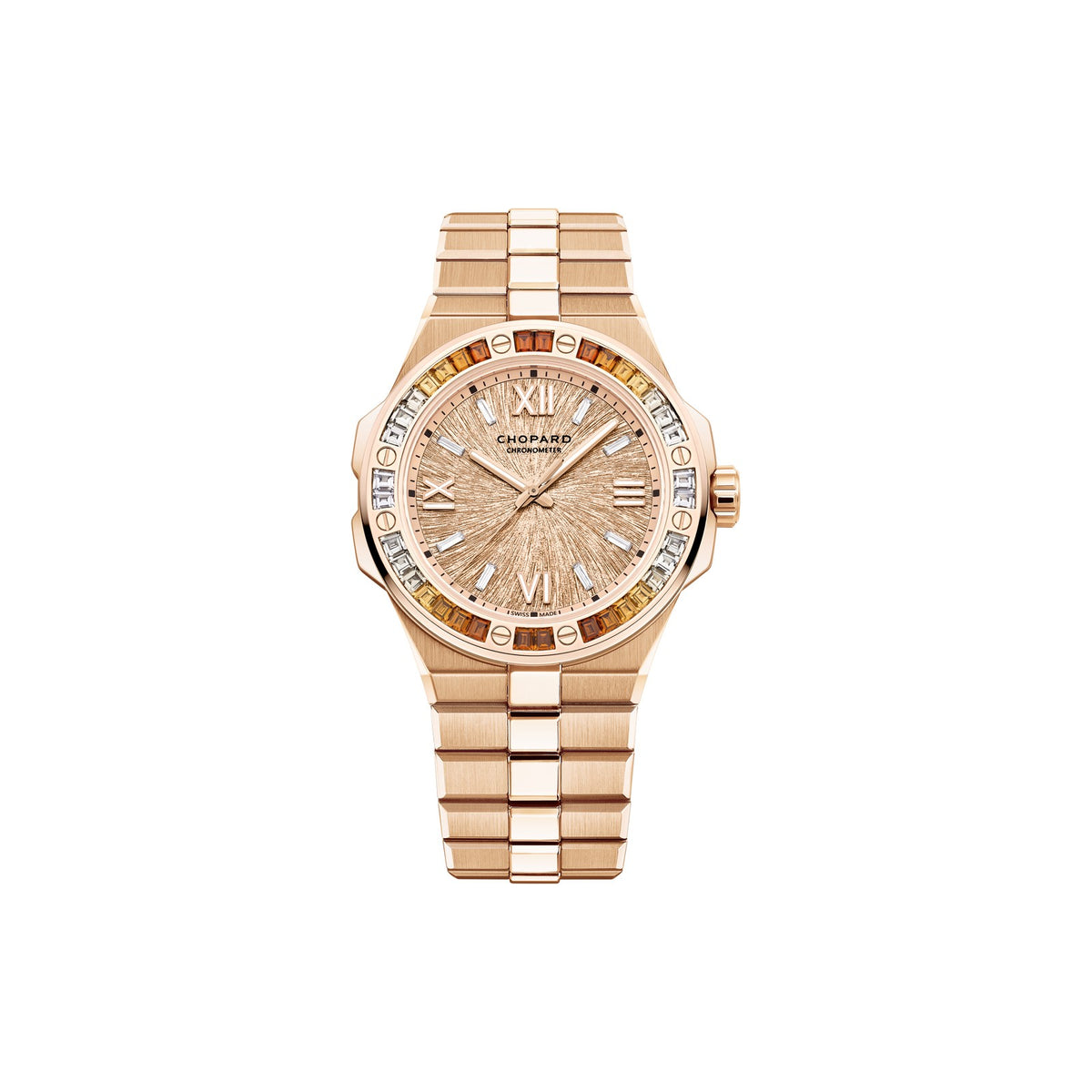 Chopard Alpine Eagle watch in 18k ethical rose gold with sapphires